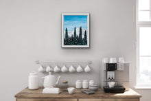 Load image into Gallery viewer, "Snowed In" 11in x 14in Original Mountain Painting - Framed