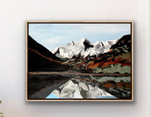 Load image into Gallery viewer, &quot;Maroon Bells II&quot; - Original Framed 18in x 24in Acrylic Painting
