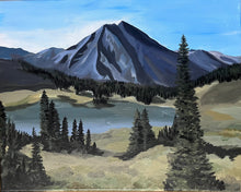 Load image into Gallery viewer, &quot;Peak&quot; - Original Framed 16in x 20in Acrylic Painting

