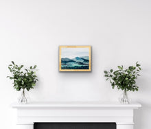 Load image into Gallery viewer, Framed hanging original fine art mountain painting. 
